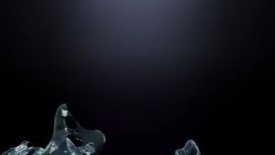 动态液体水花飞溅视频素材视频的预览图